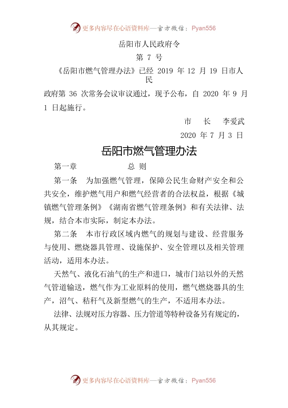 XX市燃气管理办法.docx_第1页