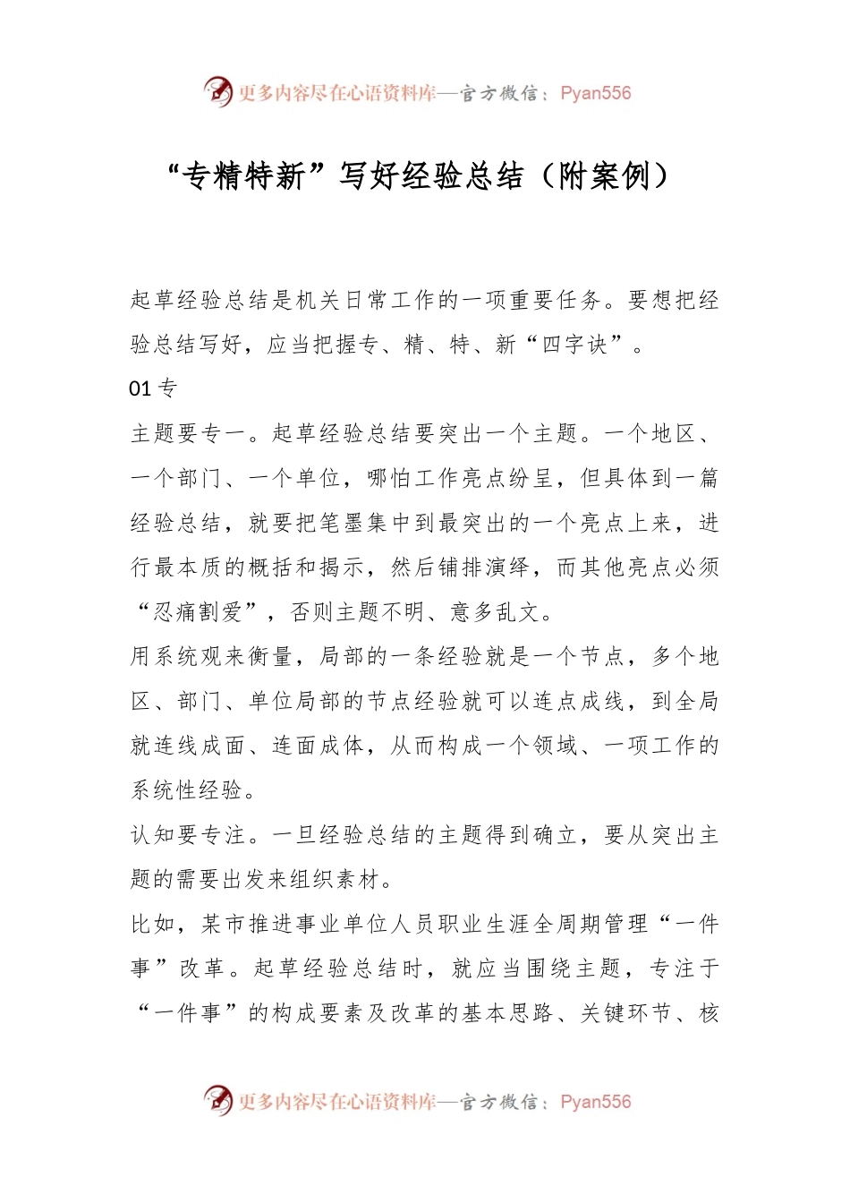 “专精特新”写好经验总结（附案例）.docx_第1页