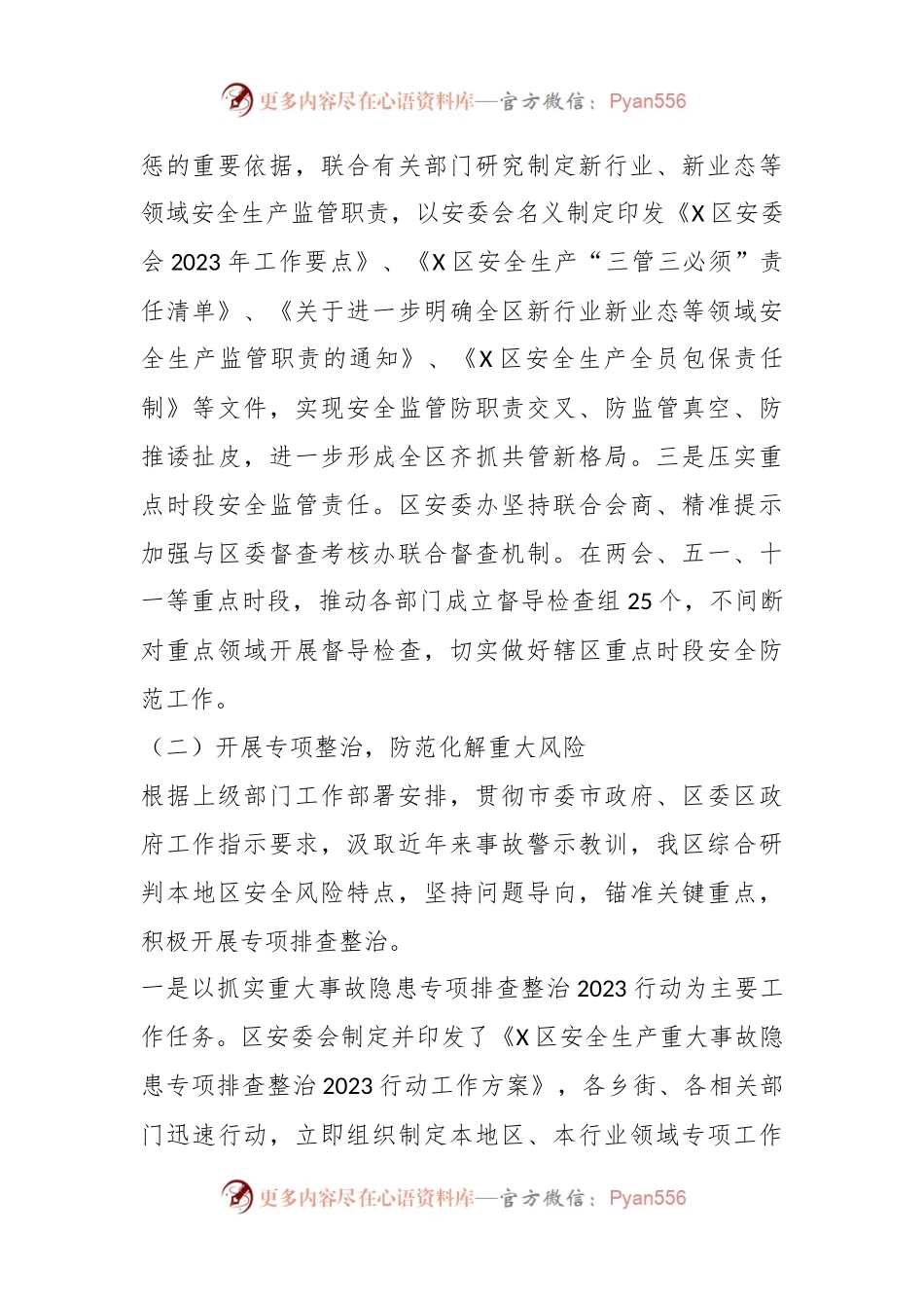 X区应急局2023安全生产工作情况汇报.docx_第2页