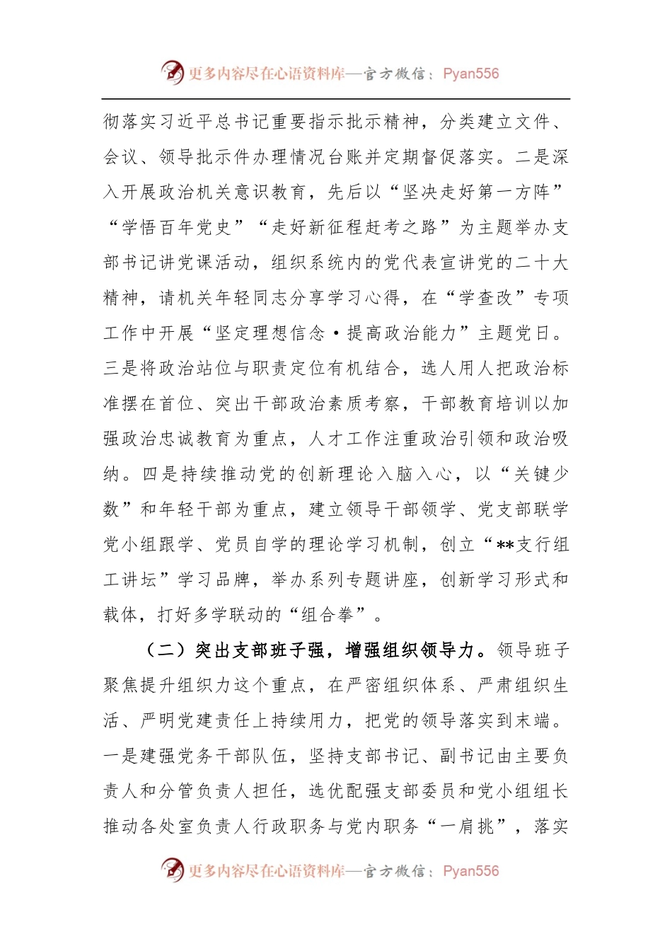 XX银行支行党支部品牌建设情况总结.docx_第2页