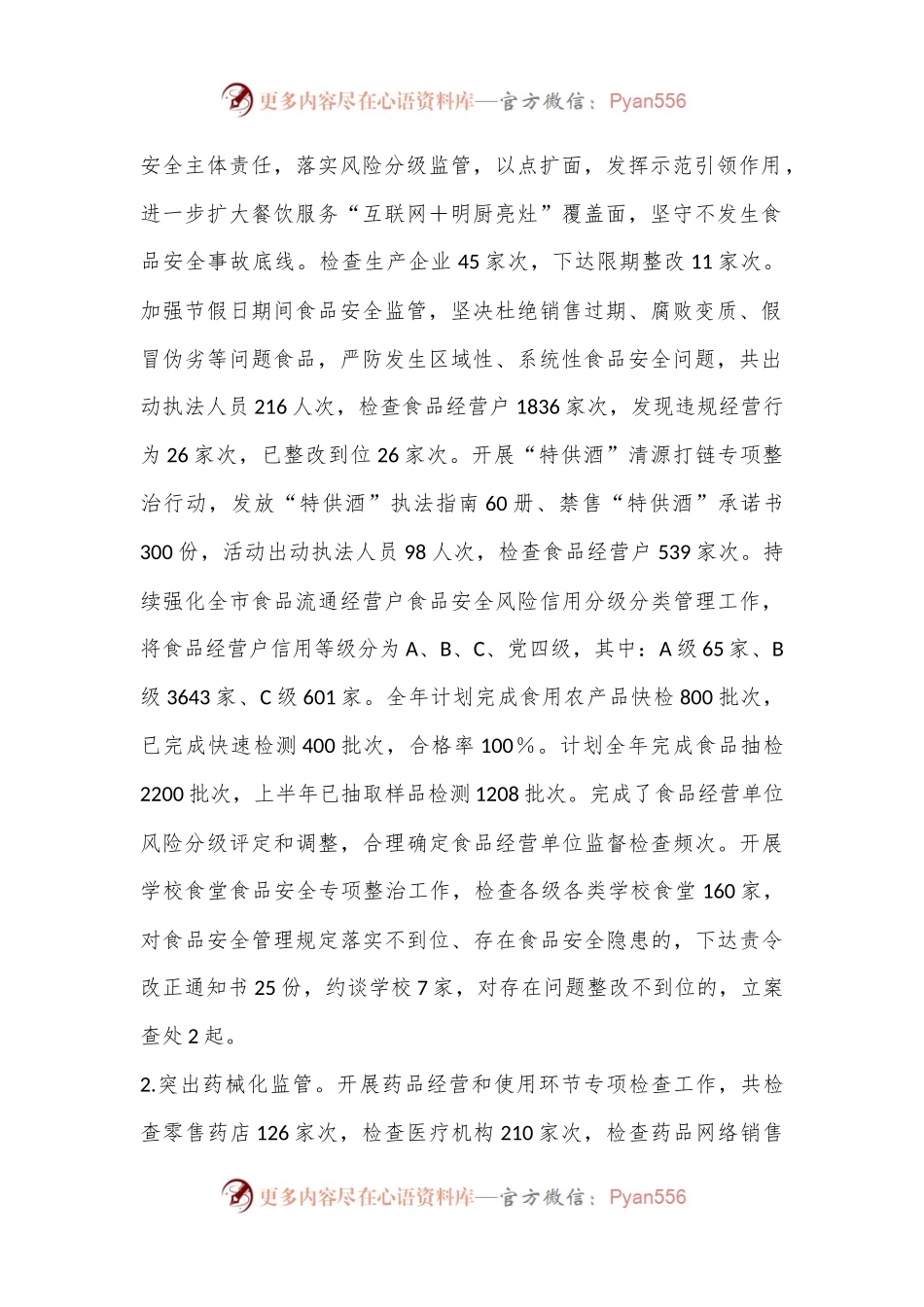 XX市市场监督管理局2024年上半年工作总结和下半年工作计划.docx_第2页