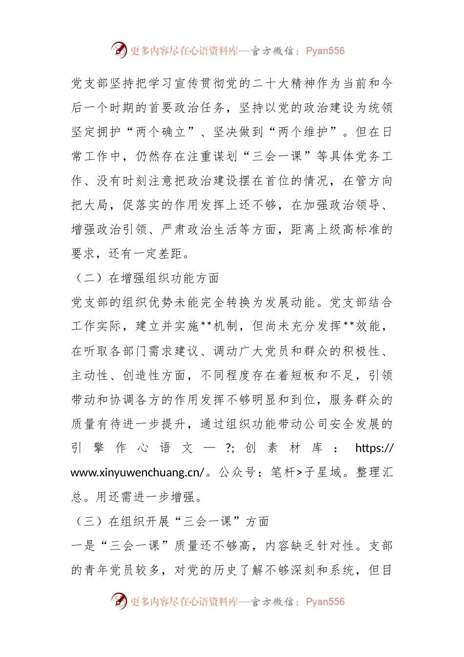 XX部门党支部委员会2022年度对照检查材料.docx_第2页