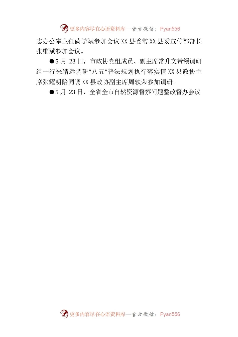 X县要事简报（2023年5月22日—5月28日）.docx_第2页