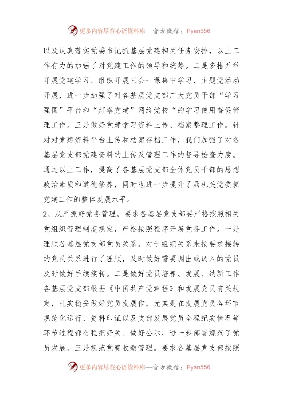 XX市文化和旅游局开展党支部建设情况全面排查情况报告.docx_第2页