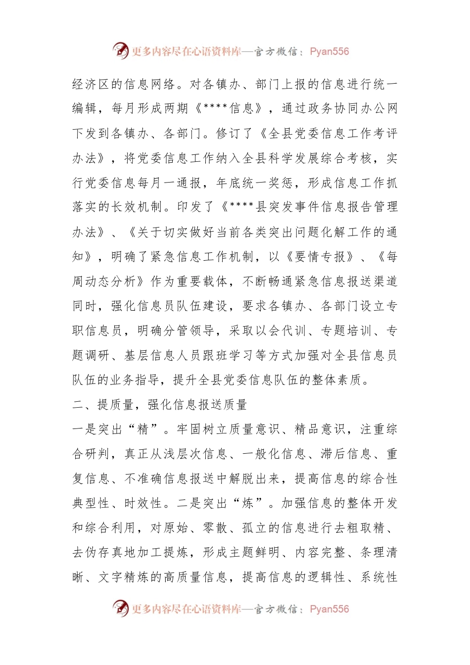 XX干部在全市党政办公室系统信息工作会议上的发言.docx_第2页