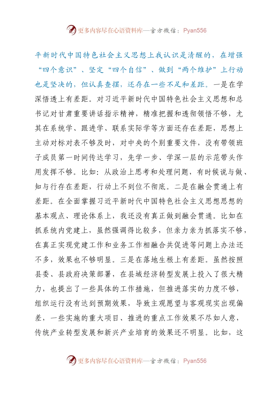 X局党组书记2020年度民主生活会发言提纲.docx_第2页