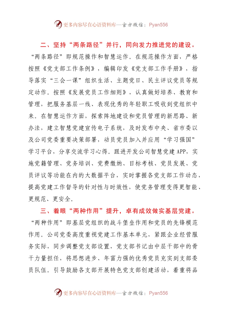 X市总公司党委经验交流材料.docx_第2页