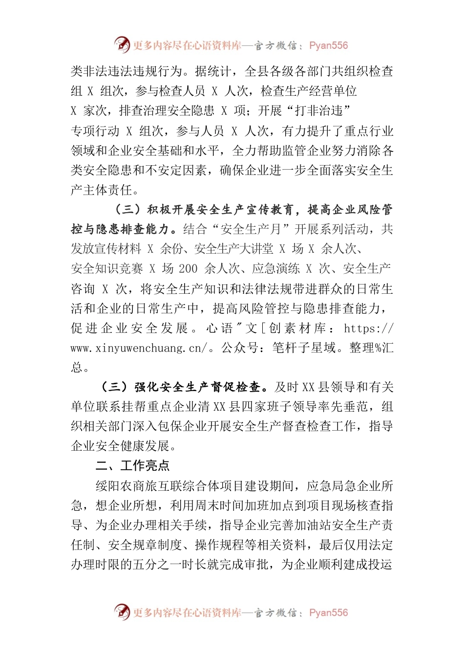 X县应急管理局优化营商环境工作总结.docx_第2页