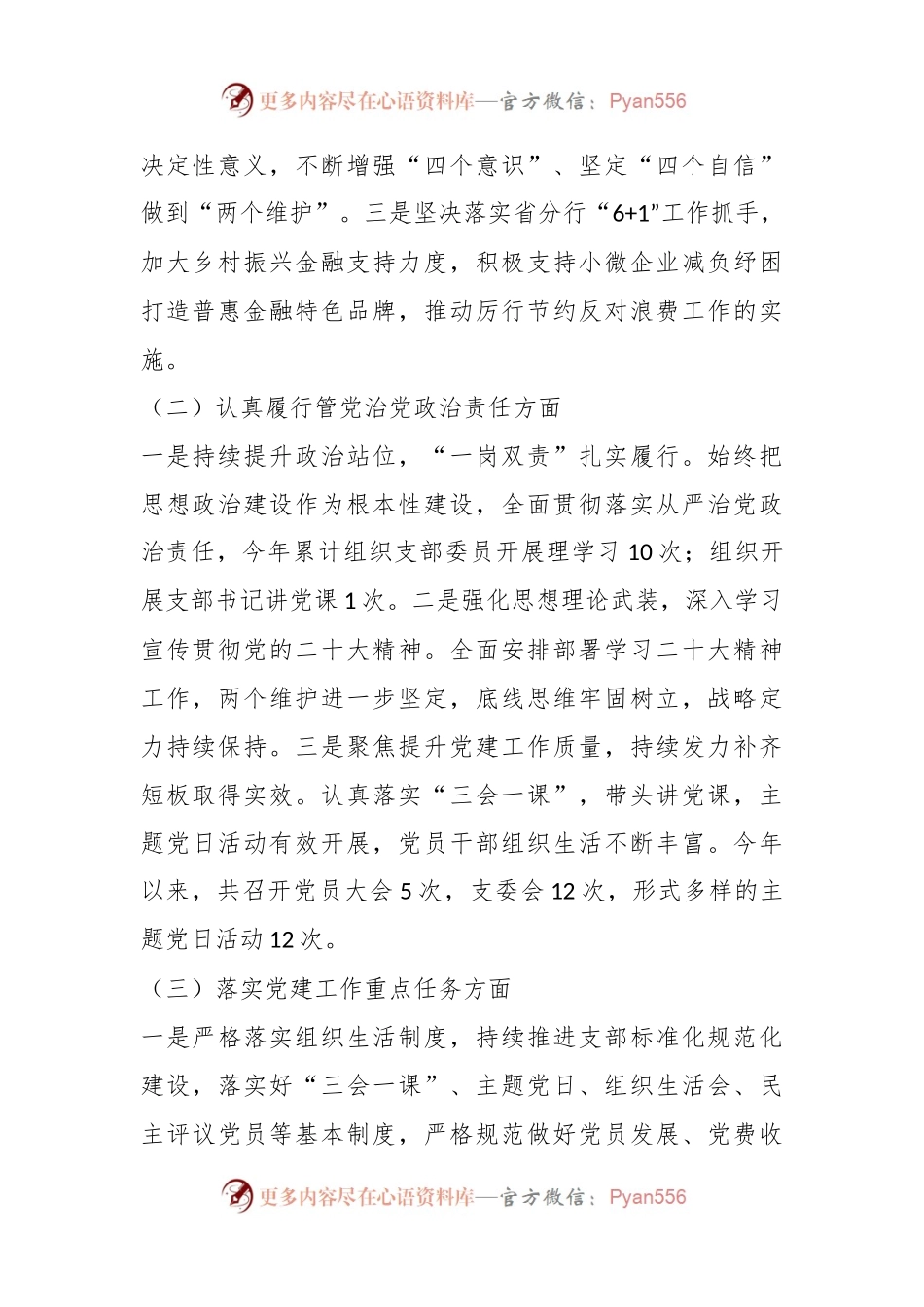 XX银行202X年度的党组织书记抓党建工作述职报告.docx_第2页