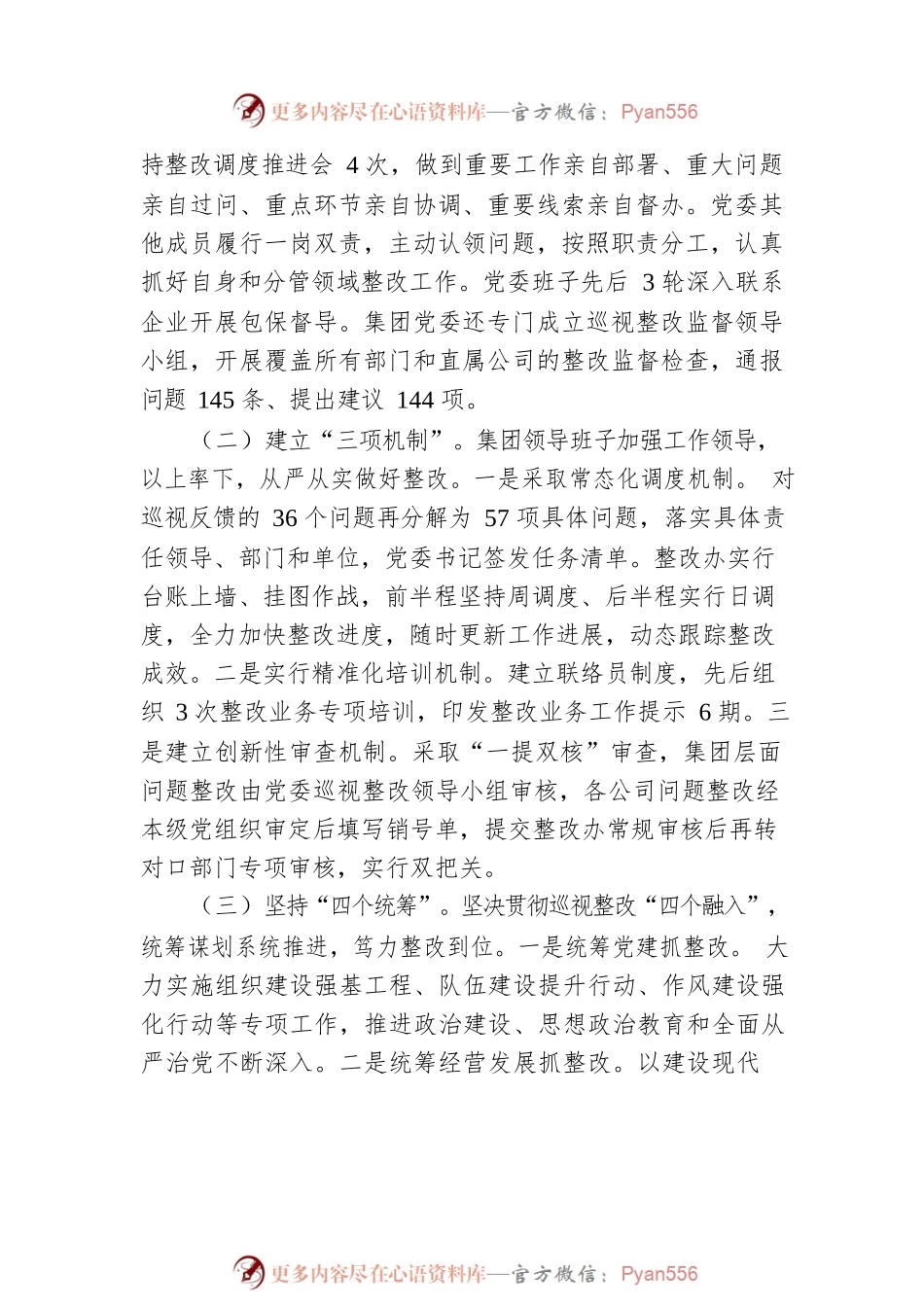 XX集团有限公司委员会关于巡视整改情况的报告.docx_第2页