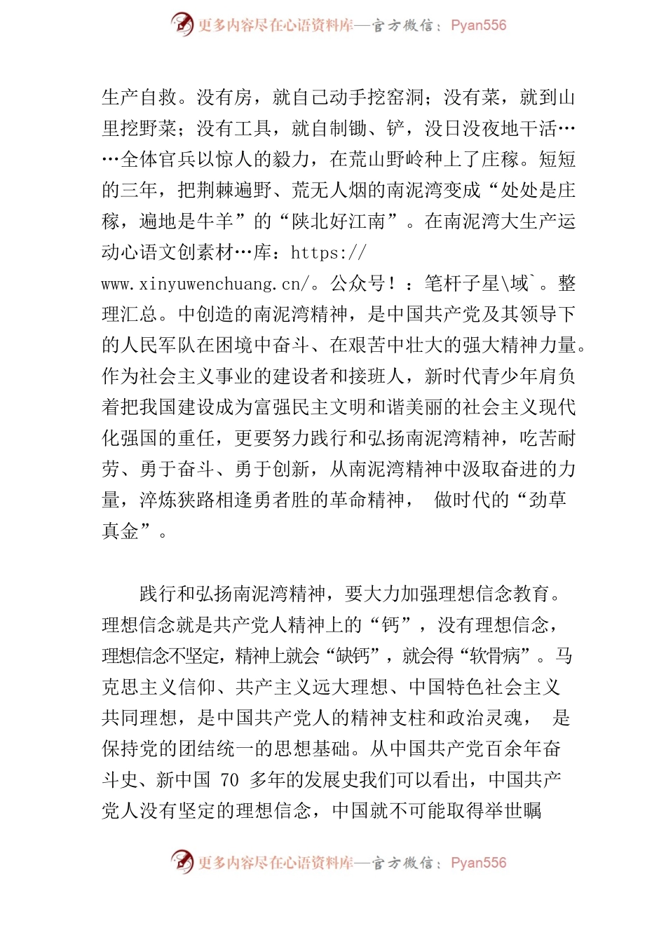 【中心组研讨发言】新时代青少年要大力弘扬南泥湾精神.docx_第2页