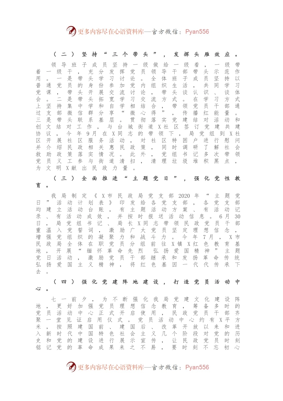 X市民政局2020年党建工作总结.docx_第2页