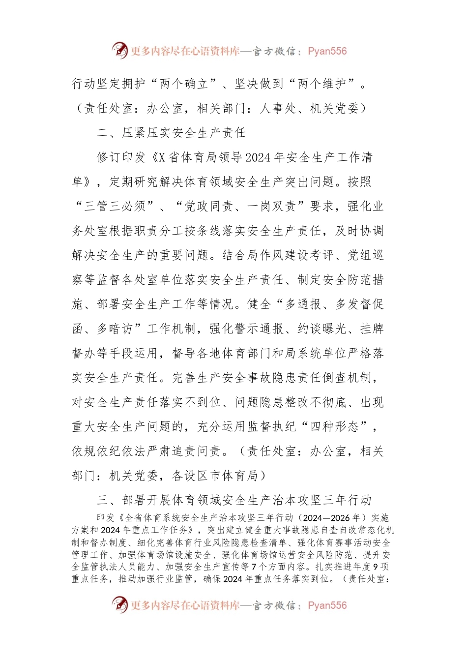 X省体育局2024年安全生产工作要点.docx_第2页