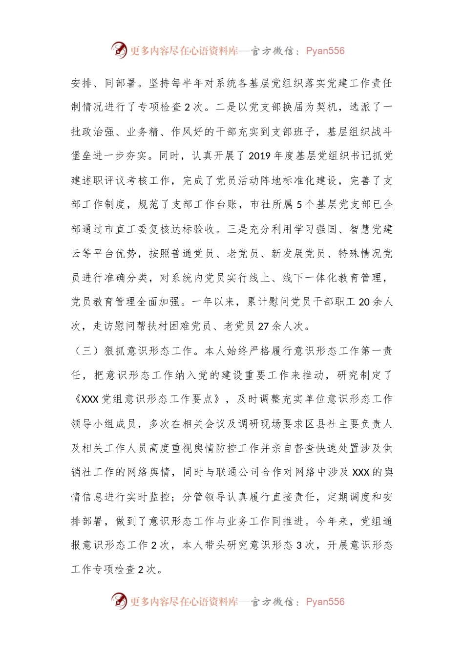XX年市XX党组书记党建工作述职报告.docx_第2页