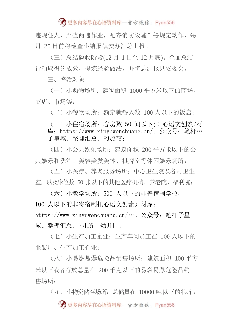 “九小场所”消防安全专项整治 行动实施方案.docx_第2页