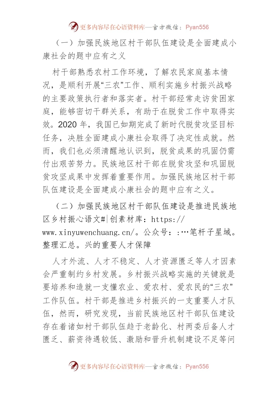 【中心组研讨发言】乡村振兴背景下民族地区村干部队伍建设探讨.docx_第2页