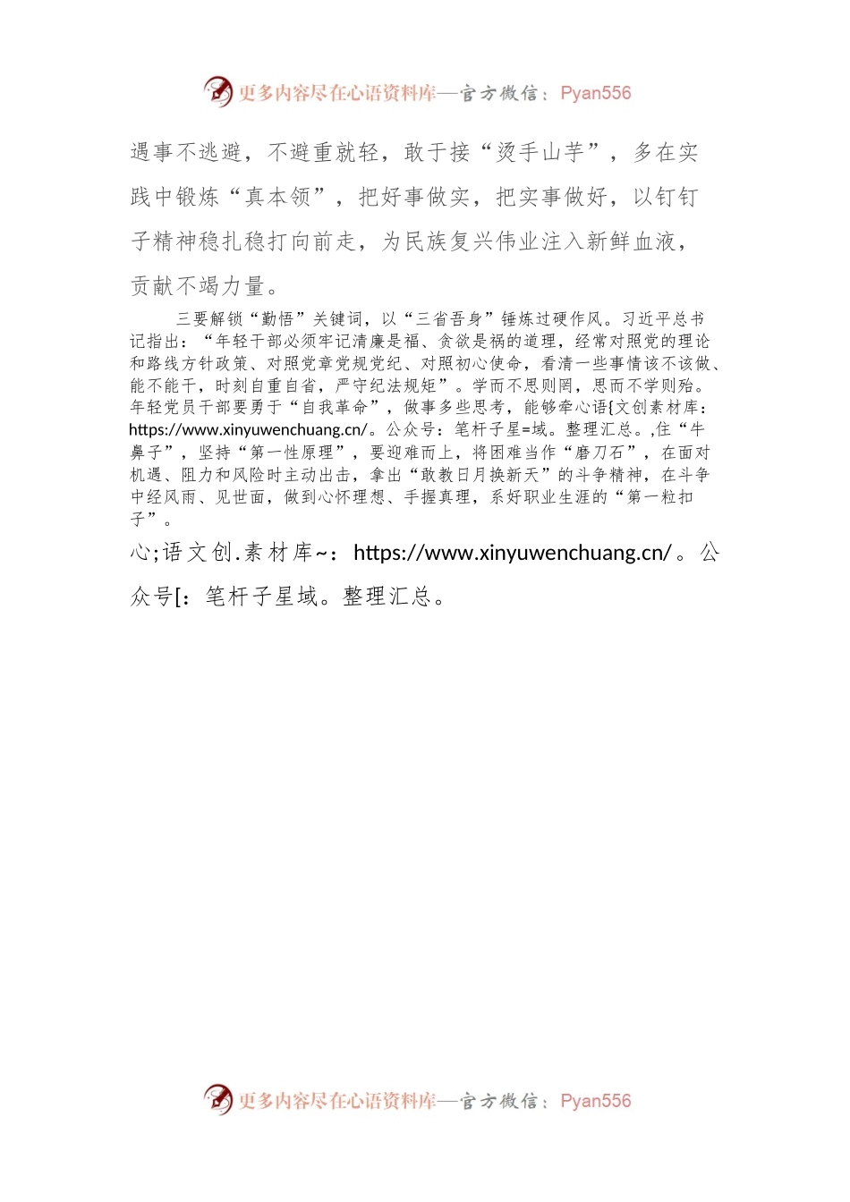 xx镇年轻干部座谈会上的发言稿.docx_第2页