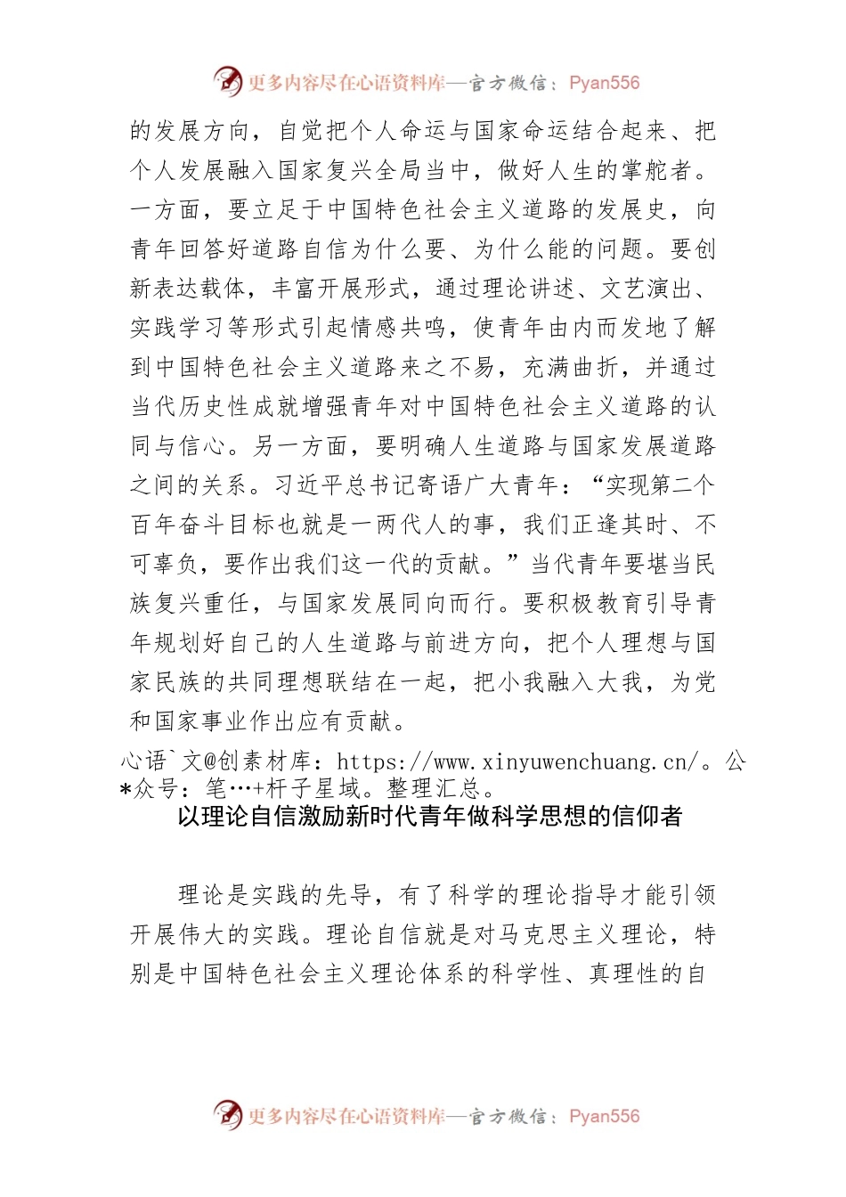 【团市委书记中心组研讨发言】以“四个自信”的强大力量激励新时代青年.docx_第2页