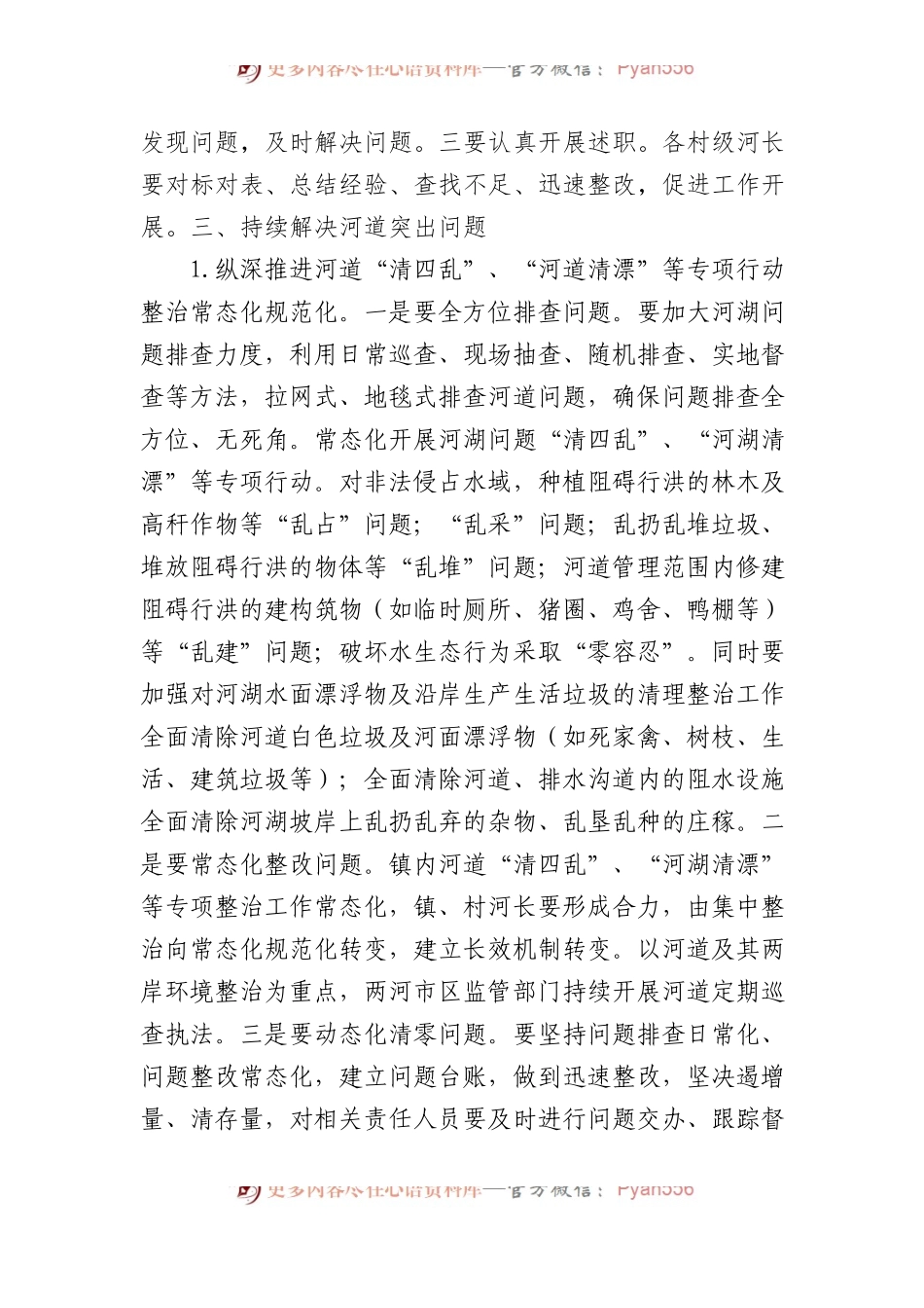 XX镇2024河湖长制工作安排意见.docx_第2页