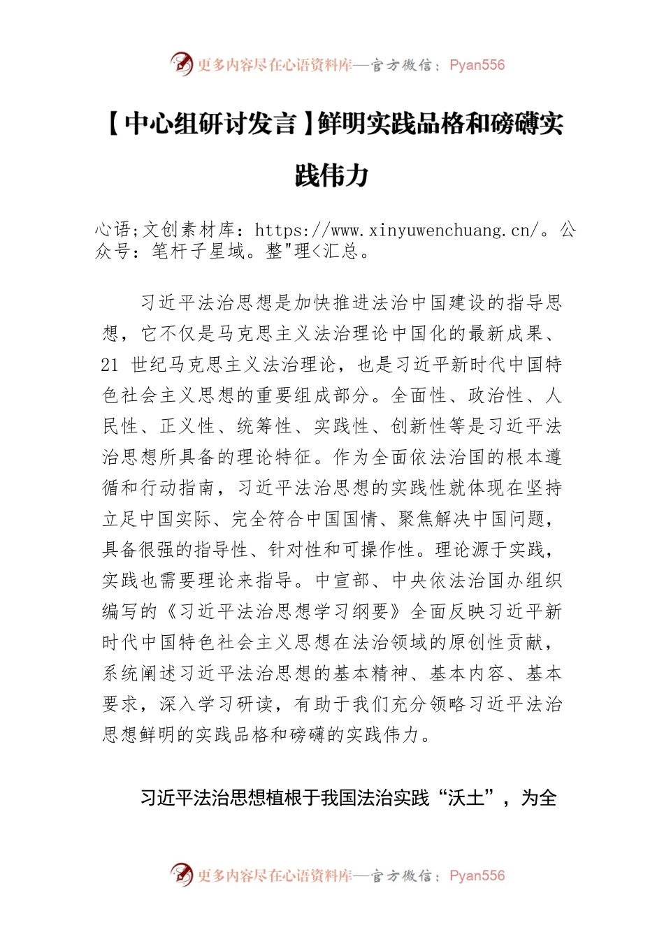 【中心组研讨发言】鲜明实践品格和磅礴实践伟力.docx_第1页