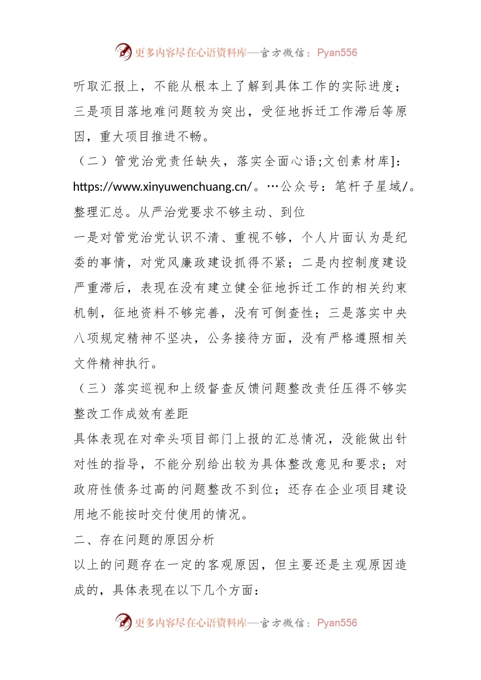 XX常务副区长落实市委巡察组反馈意见整改专题民主生活会发言提纲.docx_第2页