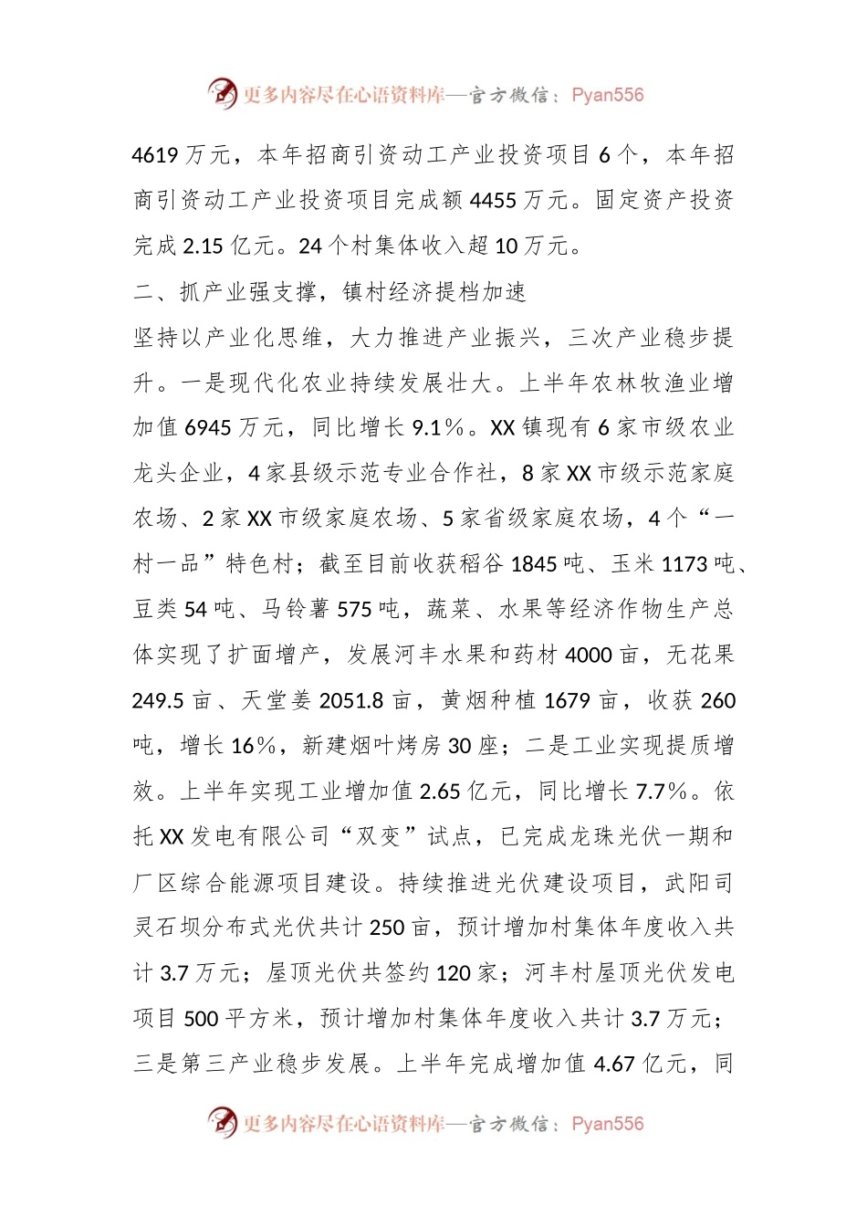 XX镇发展镇村经济工作专题报告.docx_第2页