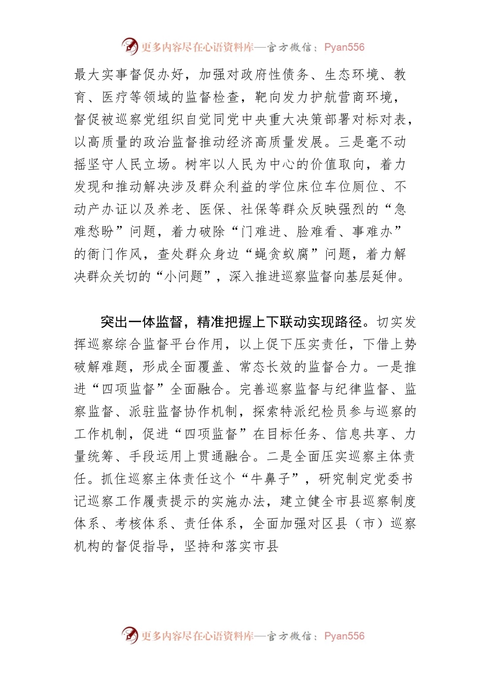 【中心组研讨发言】着力构建市县巡察一体化战略新格局.docx_第2页