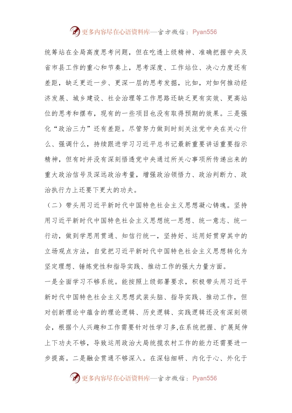 xx镇长2022年度民主生活会个人发言纲（六个带头）.docx_第2页