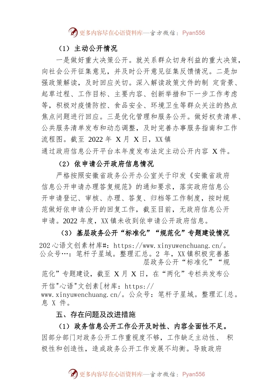 XX镇2022年度政务公开工作总结（20221209）.docx_第2页