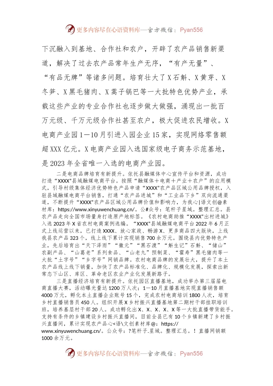 X县商务局2023年电商专项工作总结.docx_第2页