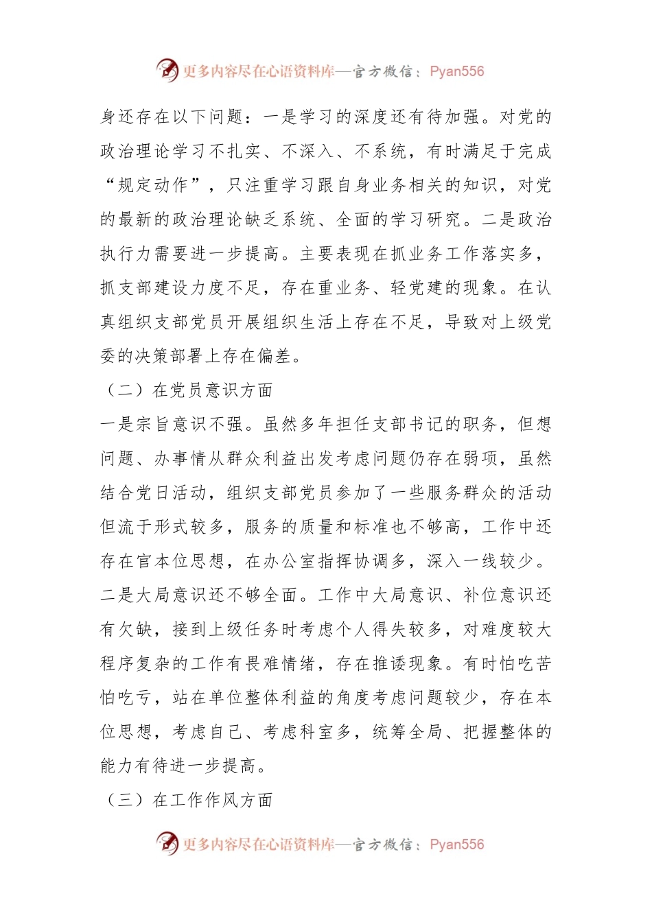 XX支部书记组织生活会个人检视剖析材料.docx_第2页