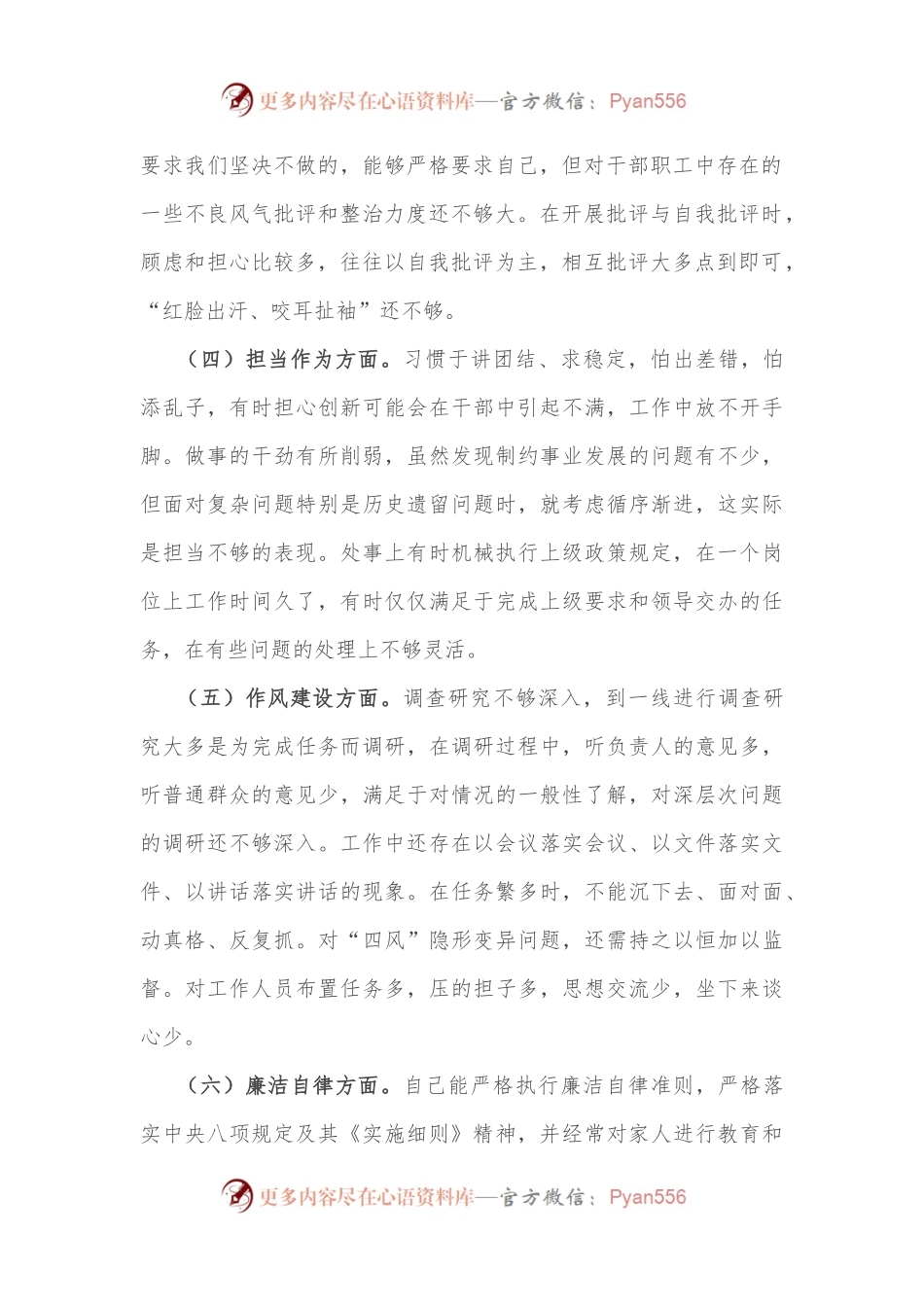 “恪守忠诚本色、强化实干担当”专题民主生活会对照检查材料（党员干部）.docx_第2页