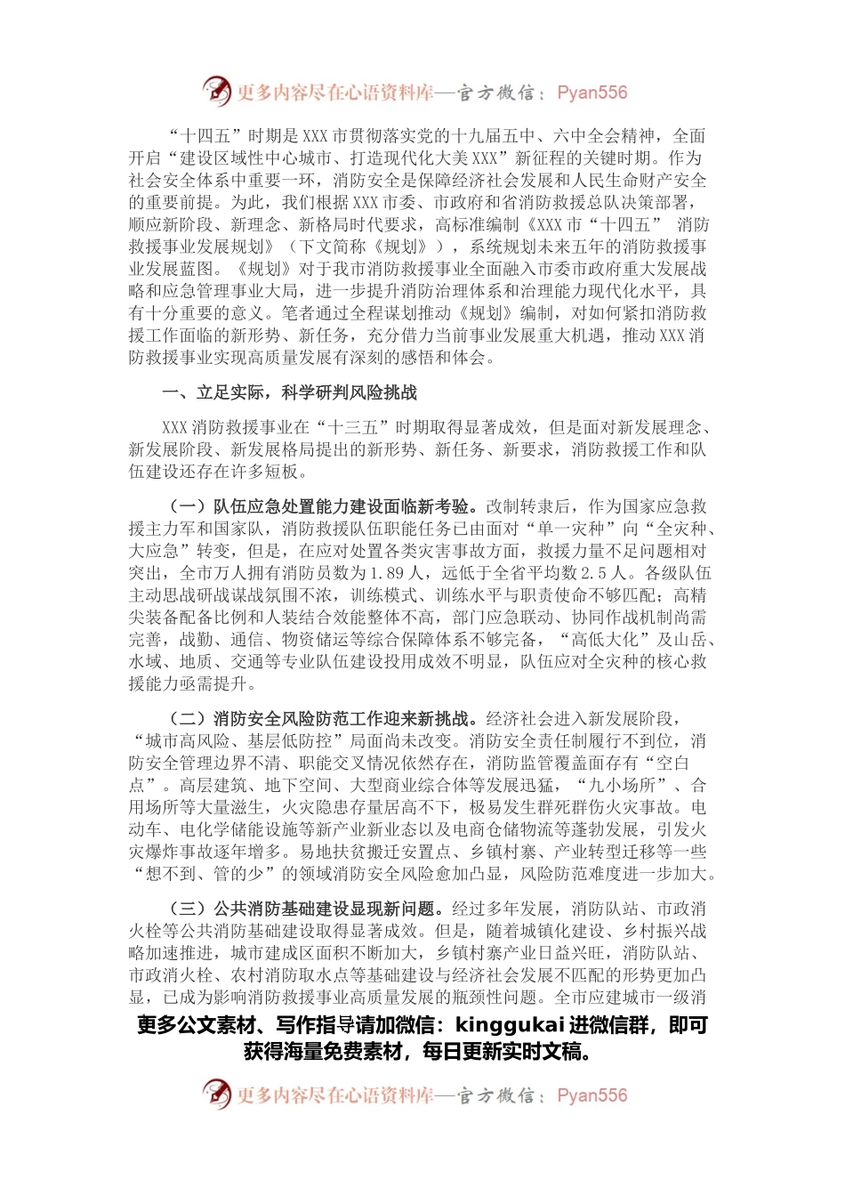 X市“十四五”时期消防救援工作调研报告.docx_第1页