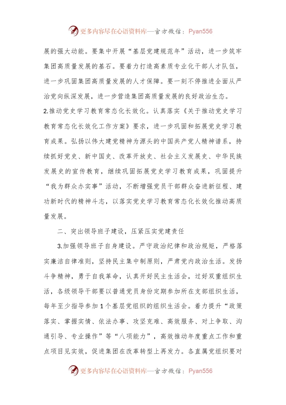 XX集团公司党委2023年党建工作要点.docx_第2页