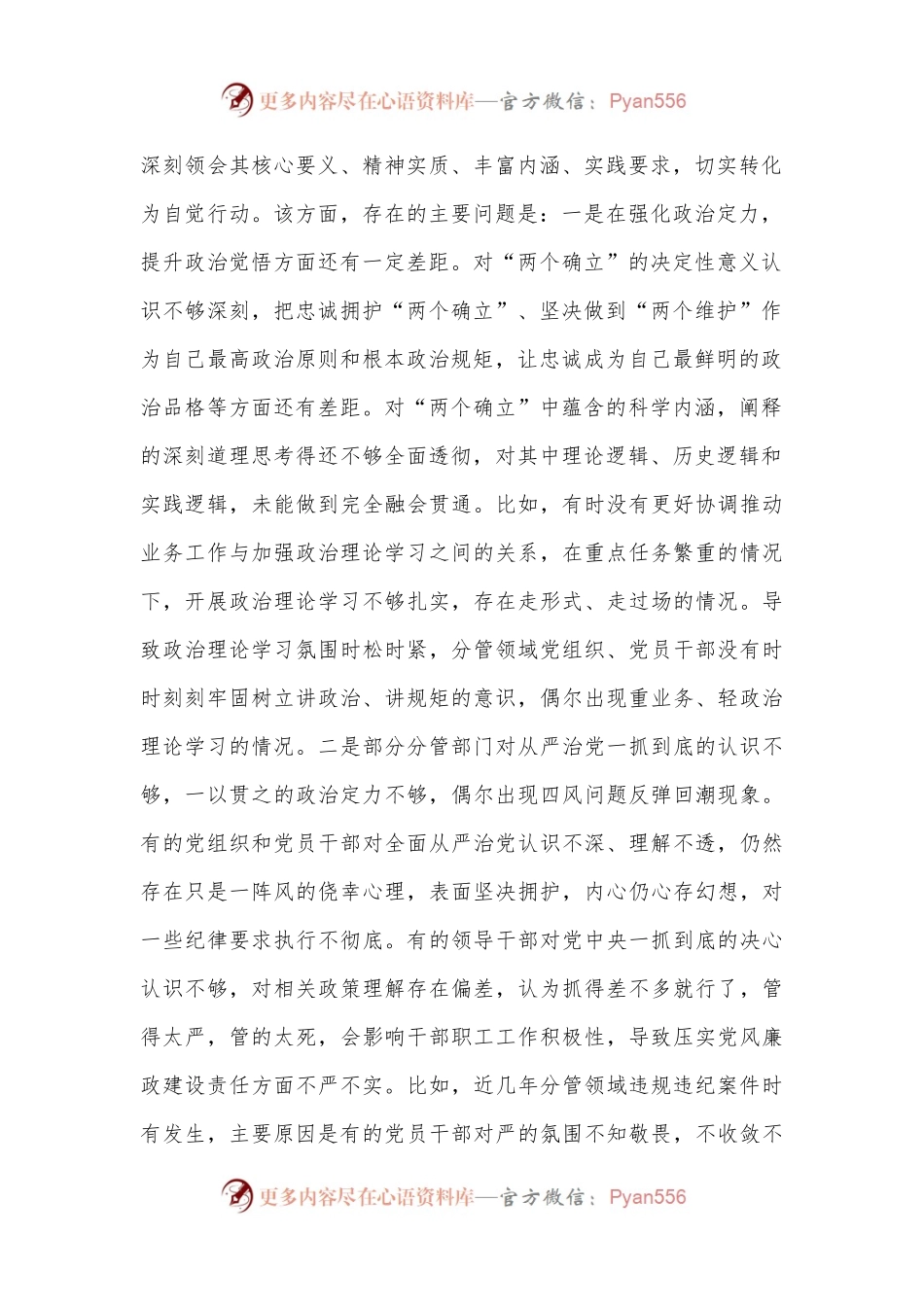 “以案促改”专题民主生活会个人对照检查发言提纲.docx_第2页