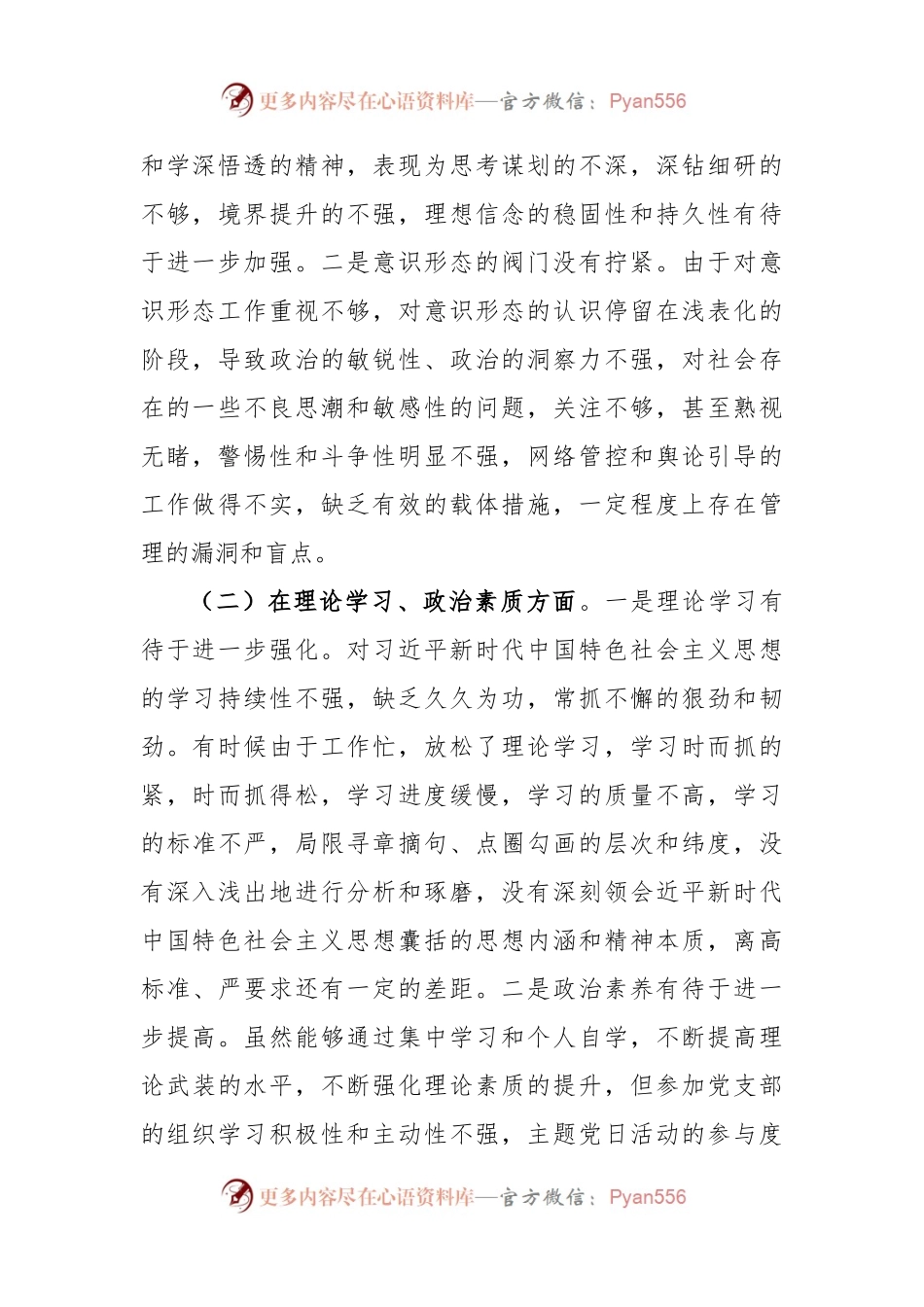 X乡镇机关党支部党员2022年度组织生活会个人对照检查材料.docx_第2页