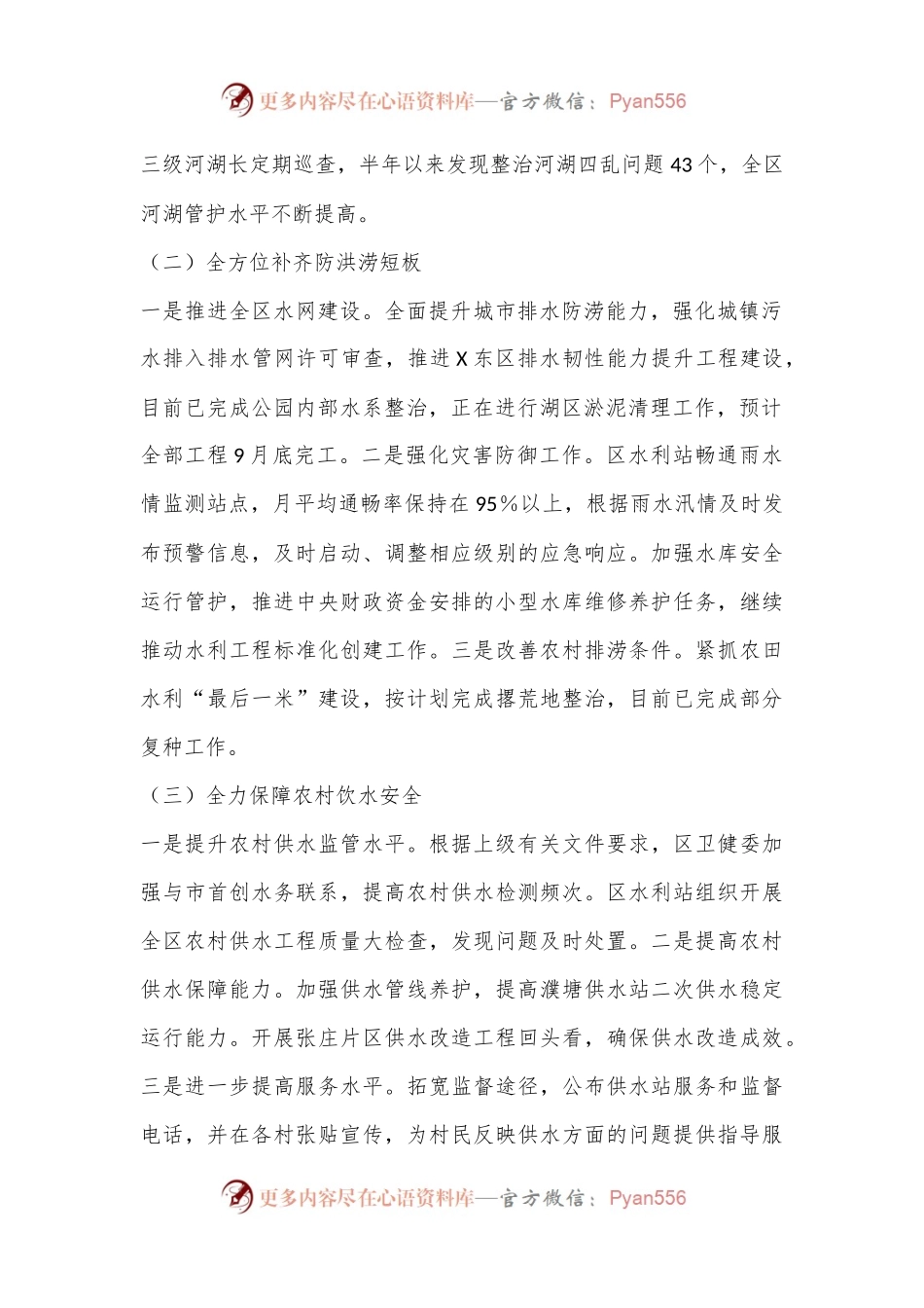 X区2024年上半年河湖长制工作总结及下半年工作计划.docx_第2页