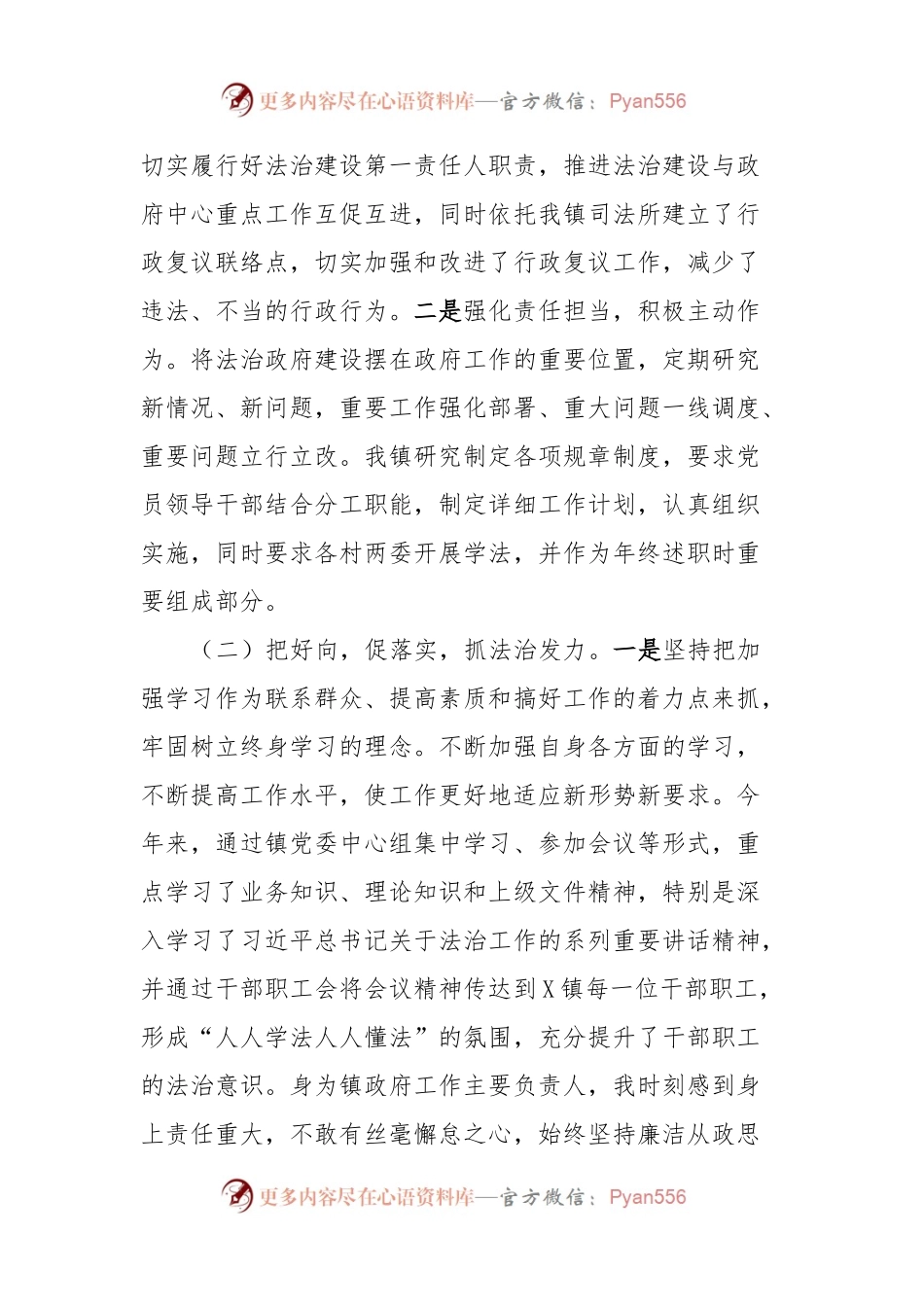 X镇2023年度党委述职述法工作报告.docx_第2页