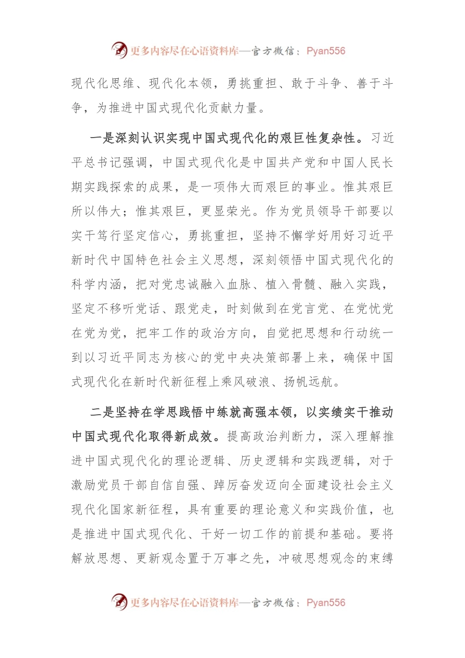 “深刻领悟中国式现代化理论，实干担当推动高质量发展”研讨交流发言材料.docx_第2页