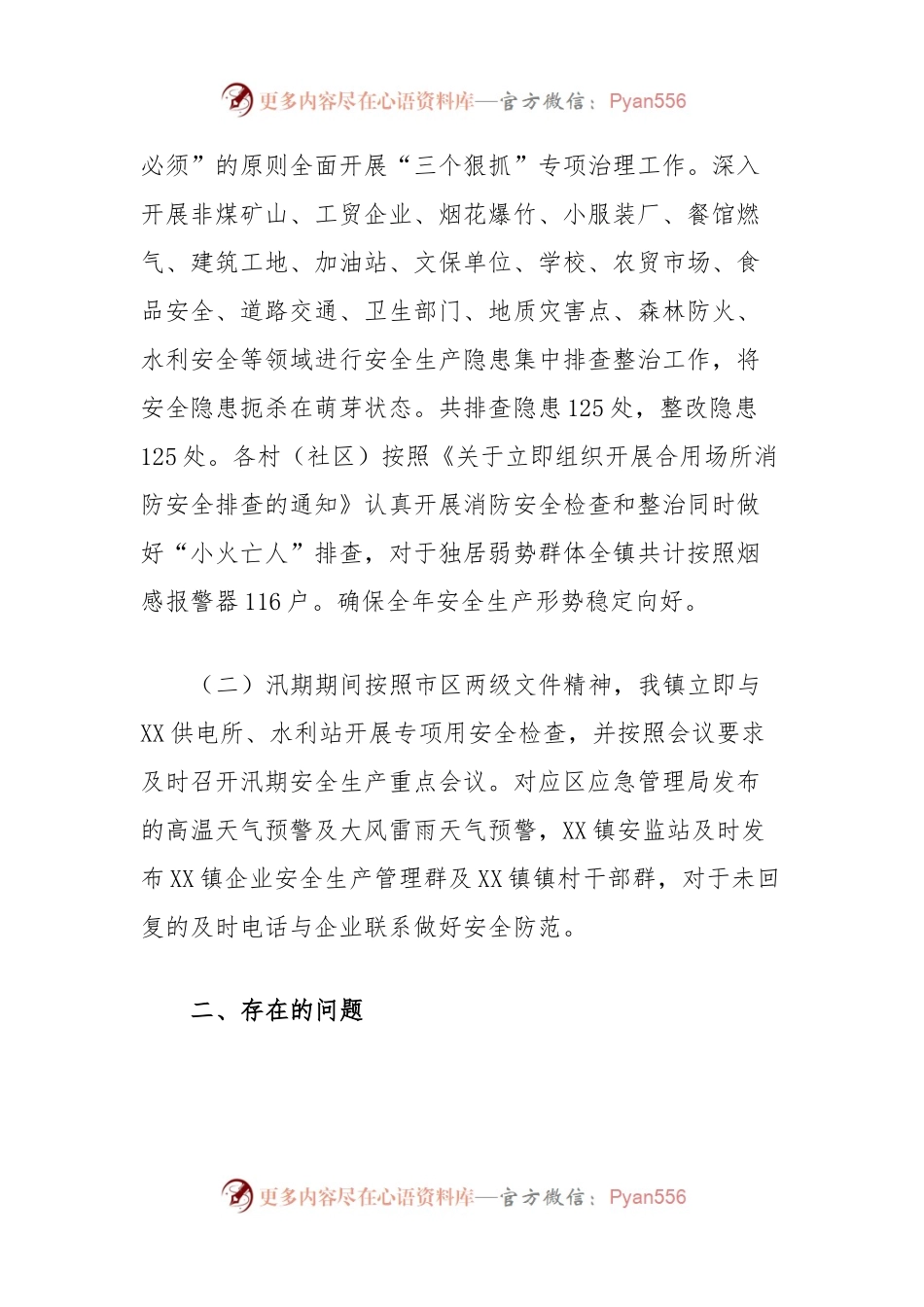 XX镇安全生产工作总结及下一步工作计划.docx_第2页