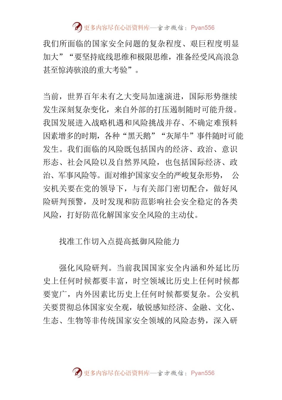 【公安局局长中心组研讨发言】防范化解风险 以新安全格局保障新发展格局.docx_第2页