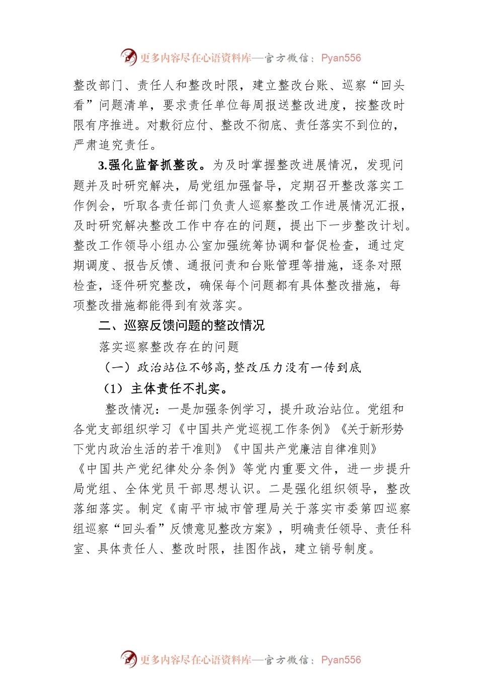 X市城市管理局党组关于巡察“回头看”整改进展情况的汇报.docx_第2页