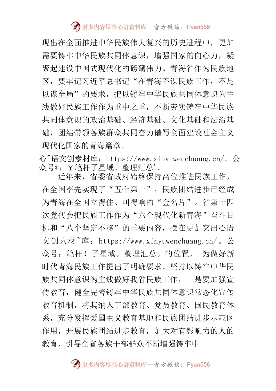 【中心组研讨发言】以铸牢中华民族共同体意识为主线 做好民族工作 凝聚建设中国式现代化的磅礴力量.docx_第2页