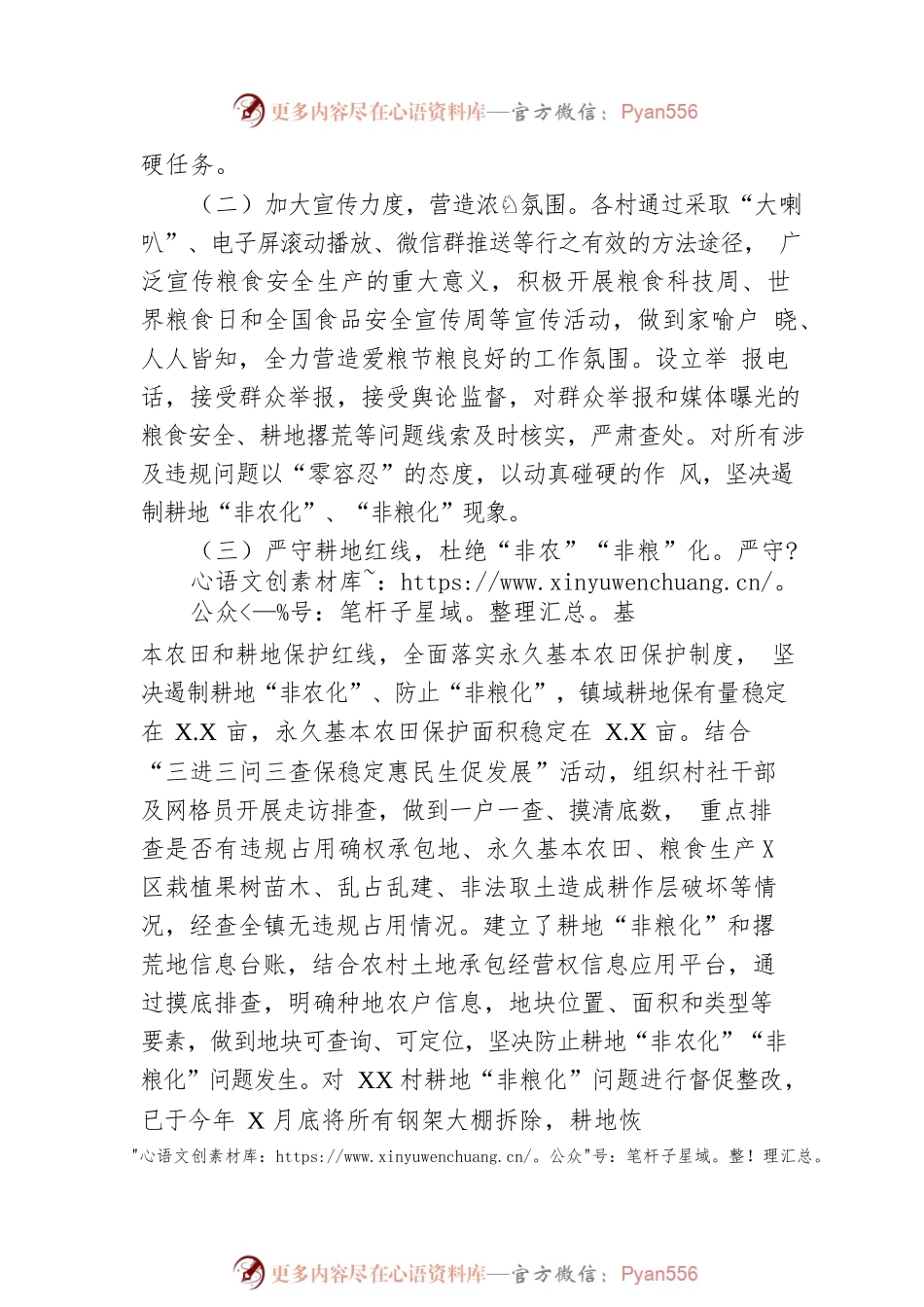XX镇落实粮食安全责任制情况工作总结.docx_第2页