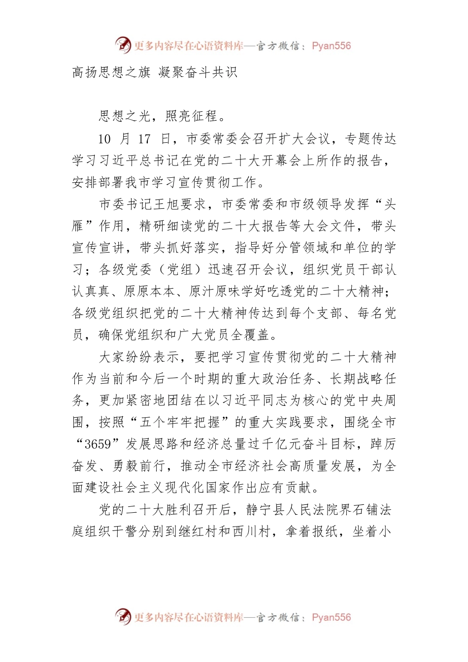 【宣传思想文化工作】高扬旗帜聚正能 踔厉奋发续华章——2022年全市宣传思想工作综述.docx_第2页