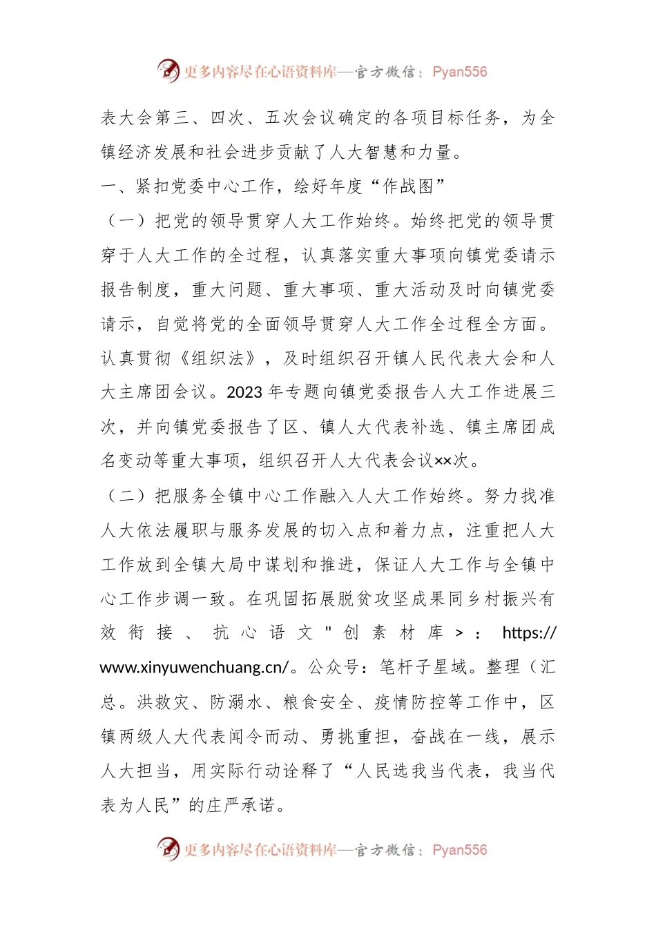 xx镇2023年人大主席团工作报告.docx_第2页