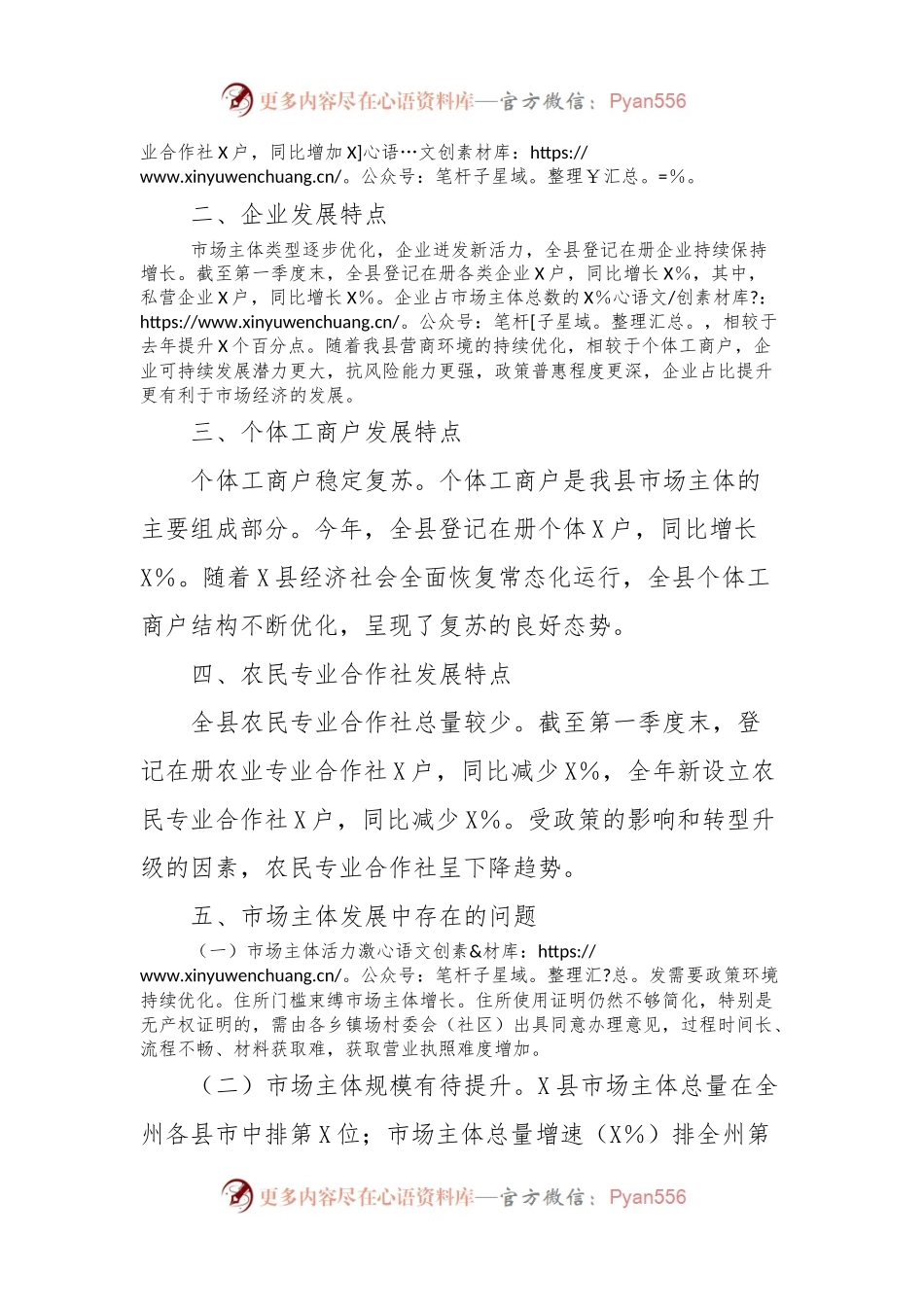 X县2024年第一季度市场主体发展分析报告.docx_第2页