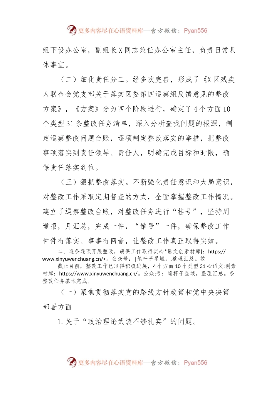 X区残疾人联合会党支部关于巡察整改情况的报告.docx_第2页