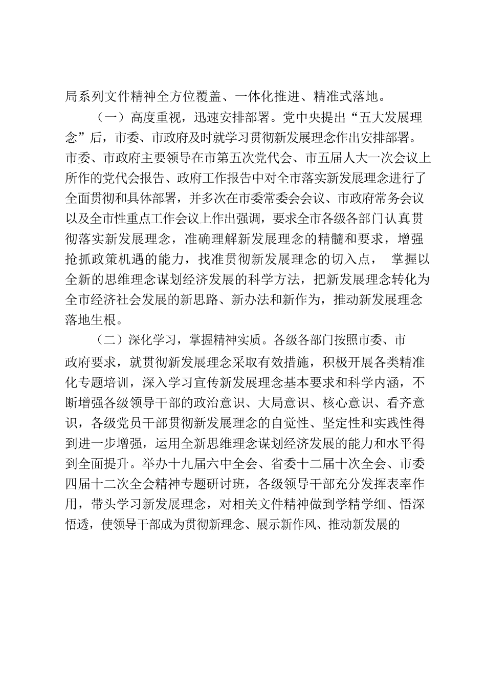 XX市构建新发展格局工作推进落实情况.docx_第2页