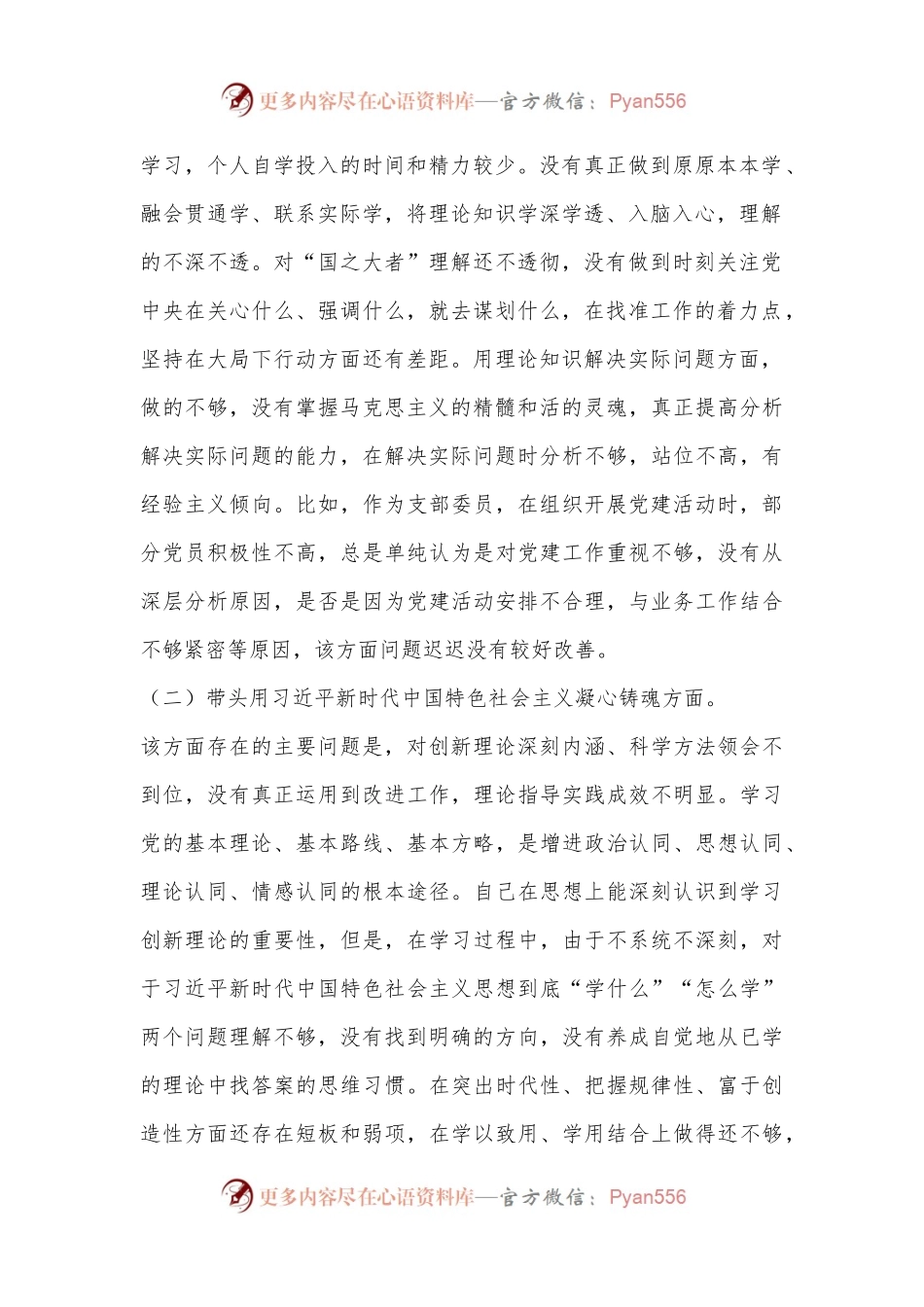 X支部委员2022年组织生活会个人发言提纲（全文3874字）.docx_第2页
